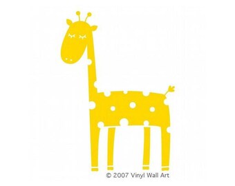 Vinyl Wall Decal Giraffe LARGE