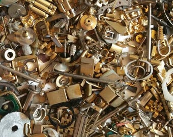 Assorted Vintage Watch Stems, Pieces, Bezels, Pins, Etc. Approximately 100 Pieces.