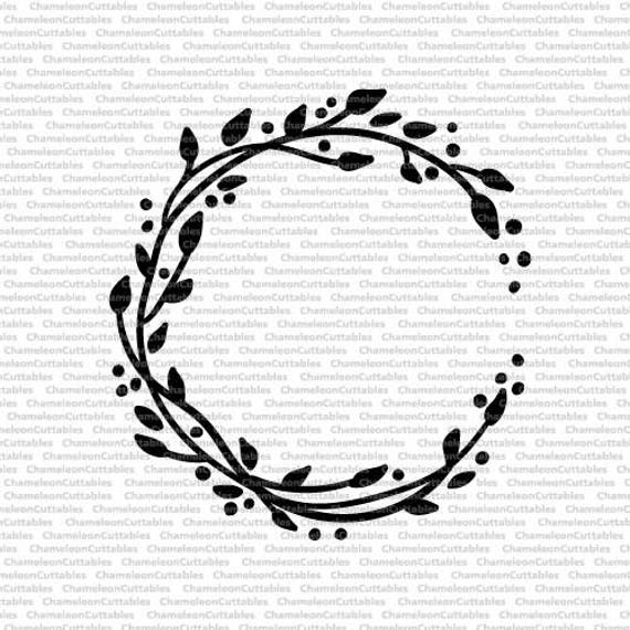 Download vine 5 floral wreath file SVG eps png jpeg dxf vector