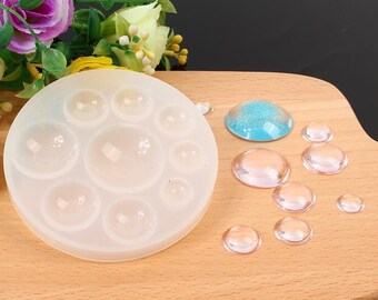 Round Cabochon Silicone Mold , epoxy resin mold for jewelry