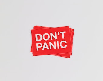 Don't panic sticker Laptop Hitchhiker's Guide Hitchhiker's Universe