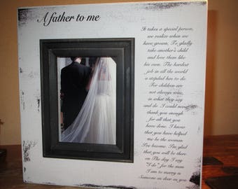 Step Father Gift Stepfather Wedding Gift step dad Step parent Wedding Gift Wedding Step Dad Picture Frame Picture Frame thank you gift