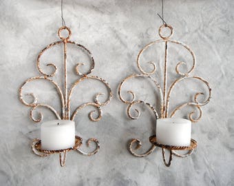 Iron Candle Sconces In Once Upon a Time White