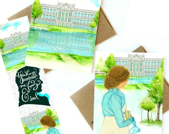 Watercolor Pemberley card.