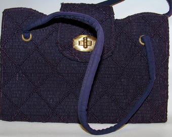 Vintage 1940s Purse - Purple