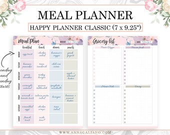 happy planner classic inserts printable bill tracker monthly annual bill organizer