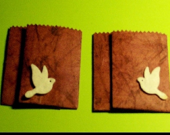 4 mini pouches gift blueish color
