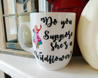 Alice in Wonderland Coffee Mug // Disney // Floral Print // Gifts for Her