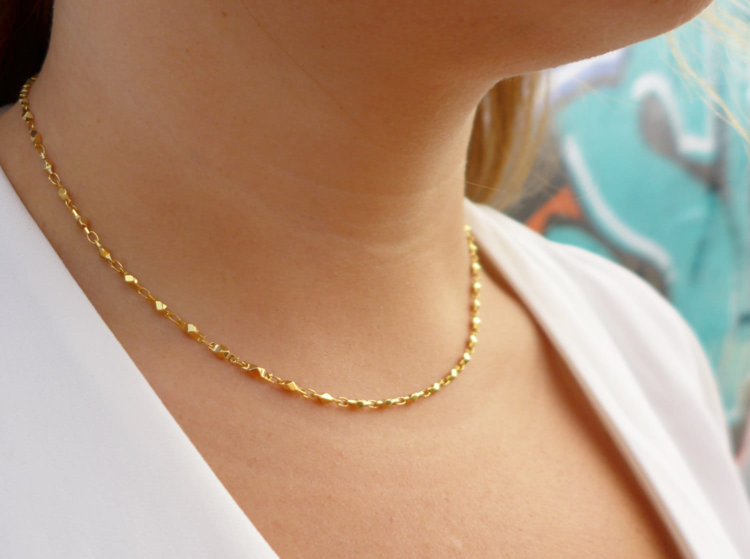 Dainty Gold Chain Necklace Chain Necklace Gold Necklace