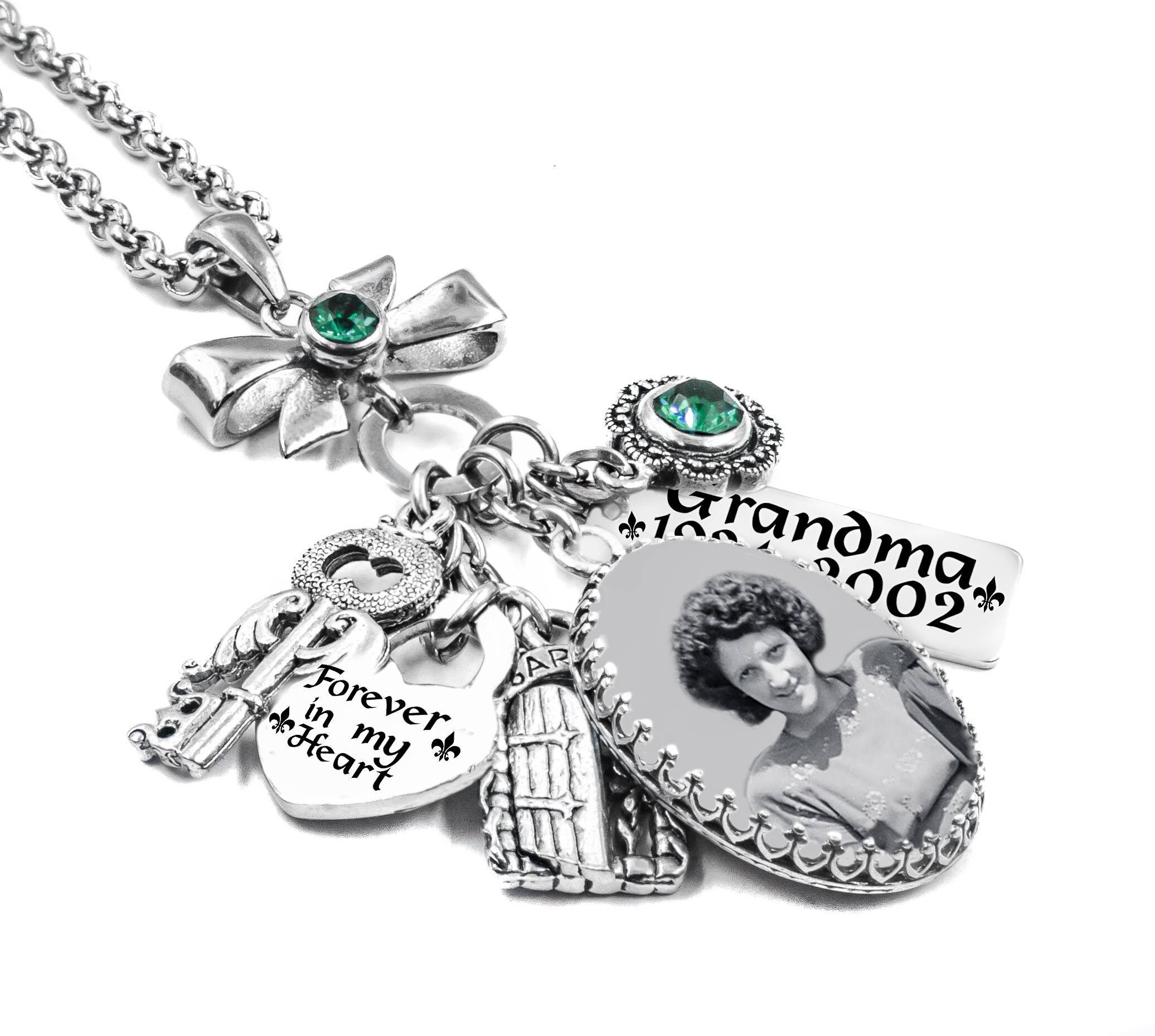 picture necklace in loving memory