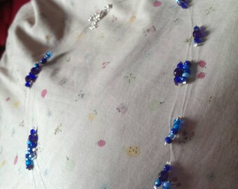 Three strand invisible necklace