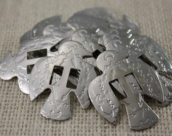Silver Thunderbird Conchos (6 pieces)