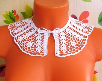 Воротничок Цветочный Crochet collar