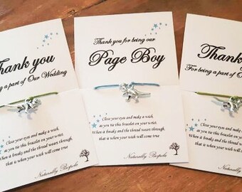 Page boy gift, Thank you page boy, Page boy, Wedding favour, Kids wedding activity, Dinosaur, Wish bracelet, Wedding favor, Wedding, Usher