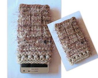 iPhone 6 case iPhone 6s case Rainbow Phone Sleeve Knit Phone Case Vegan Cell Phone Cozy Knitted Mobile Phone Sock iPhone 6 plus case iPhone