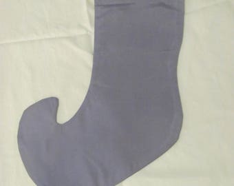 Periwinkle Blue, Taffeta and French Lace Cuffed, Stocking.