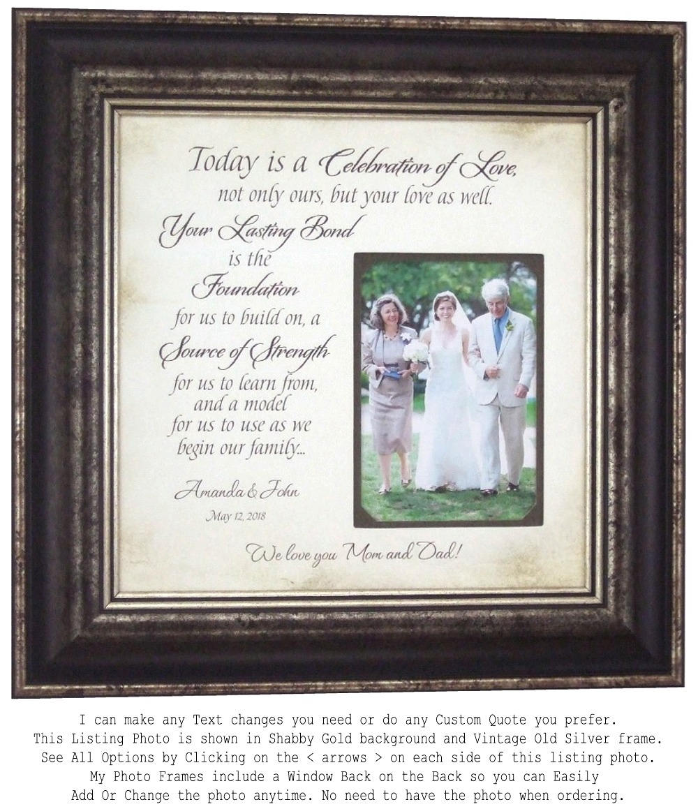 Parents Wedding Gift Personalized Picture Frames Today Is A