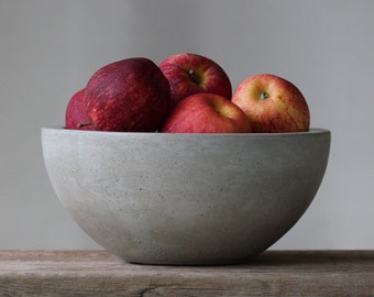 Concrete Fruit Bowl 10"