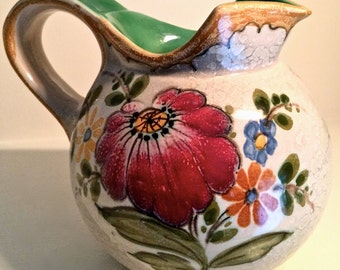 Royal Gouda Art Pottery Pitcher 2654 Bertino Pattern Holland