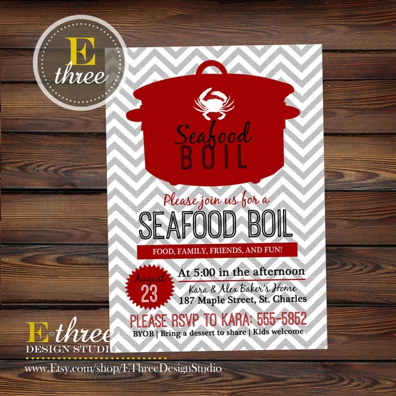 Seafood Boil Party Invitations 9