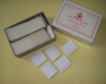 PMC Perfection Master Crayons Tailor's Crayons in white, made in USA, no. 3001 giant groove vintage tailors crayons, new old stock NOS
