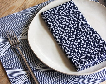 Placemats - Set of 2 - Navy Linea