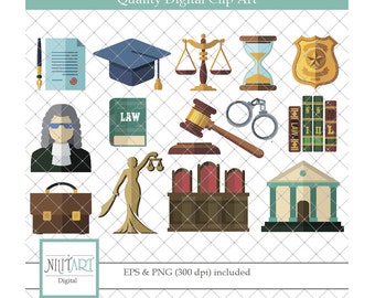 Justice clipart, Court clipart, vector graphics, judge clipart, digital images - CL 092