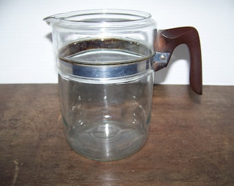 Pyrex 7826-B Percolator Coffee Pot with Bakelite Handle Flameware Coffee Parts, Pot Only