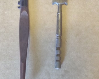 2 Vintage Glass Cutters Millers Falls Brass France