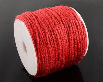 5 m of Red create jewelry or other Ø 2 9 mm hemp cord
