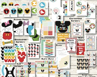 Mickey Mouse Party Decorations - Mickey Mouse Clubhouse Decor - Mickey Mouse Clubhouse - Mickey Mouse Birthday - 1st Birthday - Mickey Decor