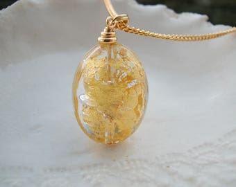 Gold Murano Glass Necklace