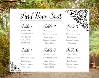 seating charts for wedding receptions