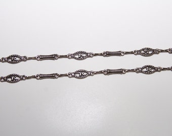 1 meter chain / necklace / copper tone / 3, 5 x 19, 5 mm GK040
