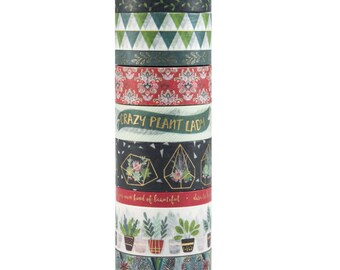 Park Lane 8PK Washi Tape-Foilage