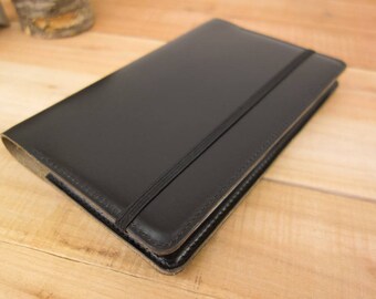 Moleskine Cover, Notebook Cover, Leather Journal, Leather Notebook, Journal Cover, Leather Cover, Large Moleskine, Bullet Journal, Black