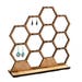 Wooden Honeycomb Earring Display