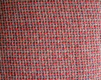 Rust Boucle Wool Blend Fabric Wool Polyester Blend, Fabric by the Yard, Sewing Fabric