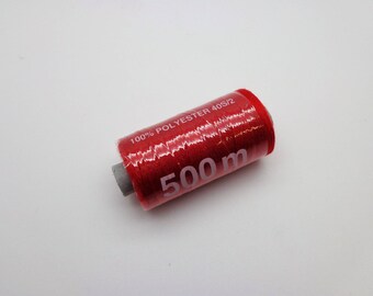 500 polyester sewing thread m Red
