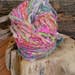 Art yarn. Crochet. Knitting. Fiber. Wool. Alpaca lincoln sari silk blend.