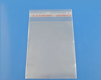 Clear Resealable Card Bags 50 pieces clear sleeves card bag packaging storage 5X7 A7 Plus