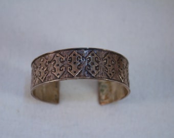 c1950's Cerci Sterling Bangle Bracelet