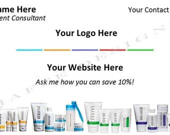 Customizable Business Card for Skincare Consultant with Lash Boost - DIGITAL FILE