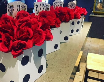 Casino themed centerpieces