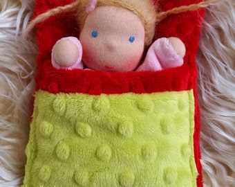 Tiny waldorf doll. Baby waldorf doll - 16 cm/6.30 inch