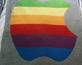 Knit Apple Blanket Pattern