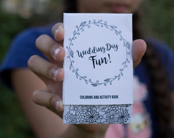 Wedding Coloring & Activity Book // Kids Wedding Coloring Book // Printable