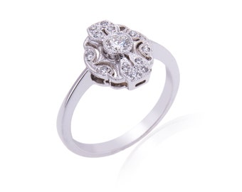 R009. Edwardian Style Diamond Ring.