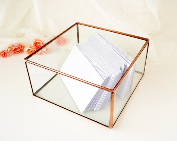 Wedding Card Box Envelope Holder Glass Box Wedding Gift