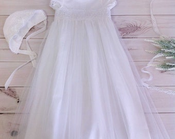 Baptism Dress, Christening Dress, Baptism Lace Dress, Baptism Gown, Christening Gown, Communion Dress, Blessing Dress, Girls Lace Dress